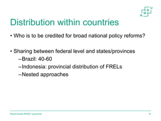 Result-based payments for REDD+ 