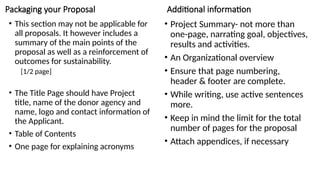 Result-Based Reporting UNICEF Proposal writing framework | PPTX