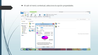  Al salir el menú contextual, selecciona la opción propiedades.
 