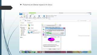 Pulsamos en liberar espacio en disco.
 
