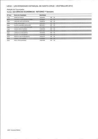 Resultado 2012 - UESC - Radar Noticias