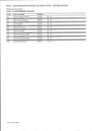 Resultado 2012 - UESC - Radar Noticias