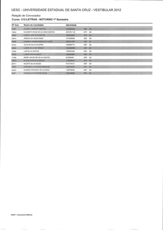 Resultado 2012 - UESC - Radar Noticias