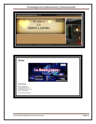 Tecnología de la Información y Comunicación

Universidad Tecnológica del Sureste de Veracruz

Página 8

 