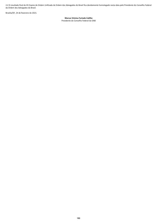 Resultado Final OAB XV Exame