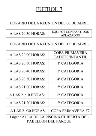 Resultados, clasificaciones y programación