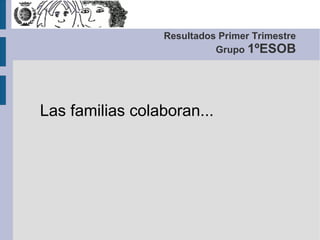 Resultados Primer Trimestre
Grupo 1ºESOB

Las familias colaboran...

 