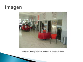 Grafico 1. Fotografía que muestra el punto de venta.
 