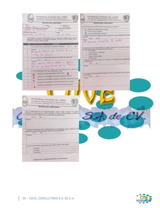 34 .- COVE, CONSULTORIA S.A. DE C.V.
 