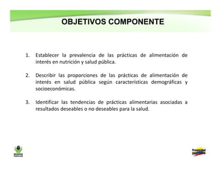 Resultados encuesta nacional de la situación nutricional en Colombia-ENSIN 2010