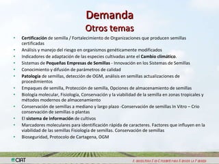 Resultados encuesta semillas