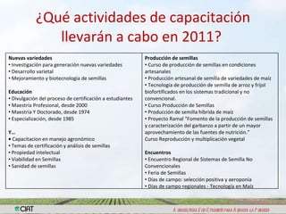 Resultados encuesta semillas