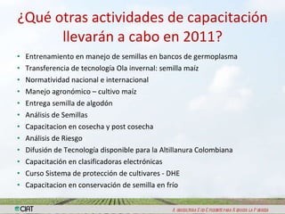 Resultados encuesta semillas