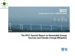 Principales Resultados del Informe Especial sobre Renovables del IPCC
