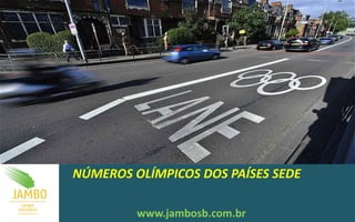 NÚMEROS OLÍMPICOS DOS PAÍSES SEDE

         www.jambosb.com.br
 