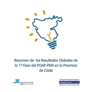 Resumen de los Resultados Globales de
la 1ª Fase del POAP-PEM en la Provincia
                de Cádiz
 