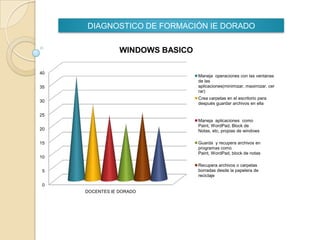 DIAGNOSTICO DE FORMACIÓN IE DORADO 