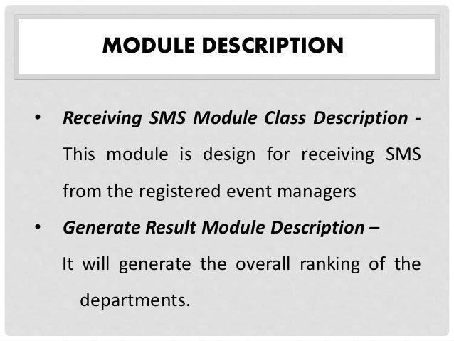 Sms thesis
