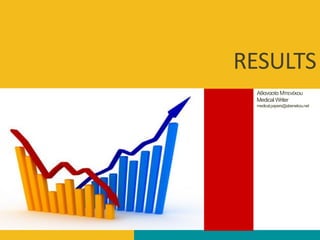 RESULTS
Αζαλαζία Μπελέθνπ
Medical Writer
medical.papers@abenekou.net
 