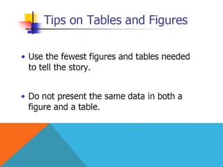 How to write a scientific research ( Results section)