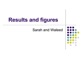 Results and figures Sarah and Waleed 