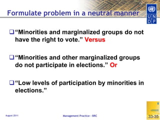 Differentiating outcomes and outputs