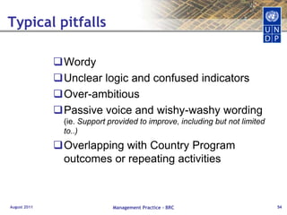 Results ChainAugust 2011Management Practice - BRC35