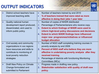 Typical pitfallsWordy (..and no change language)	To promote equitable economic development and democratic governance in accordance with international norms by strengthening national capacities at all levels and empowering citizens and increasing their participation in decision-making processesToo ambitious	Strengthened rule of law, equal access to justice and the promotion of rightsContaining multiple results	The state improves its delivery of services and its protection of rights—with the involvement of civil society and in compliance with its international commitmentsAugust 2011Management Practice - BRC45