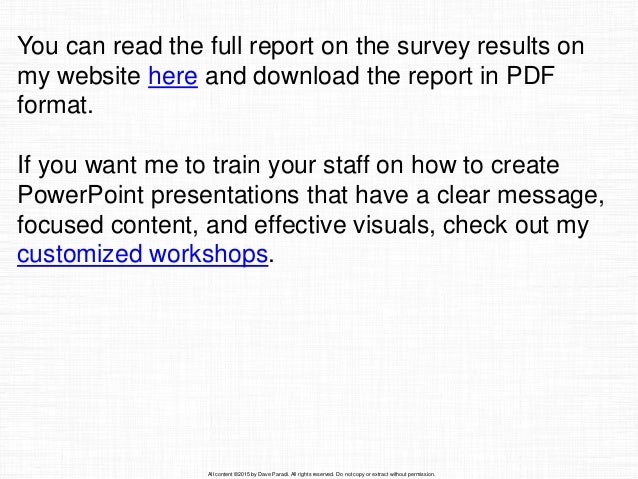 results of the 2015 annoying powerpoint survey