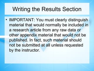 how to write an analysis