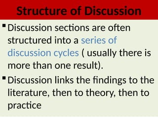 Results and Discussion dissemination and utilization of research ...