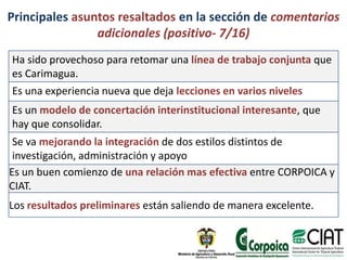 Results convenio summary only