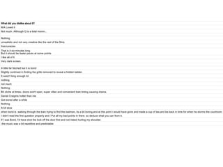 Results from the questionnaire