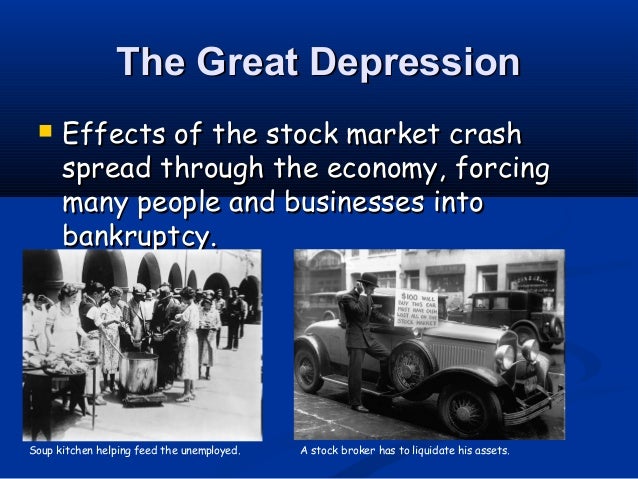 stock market crash effect