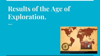 Results of the Age of
Exploration.
 