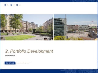 2. Portfolio Development
Pia Arrhenius
 