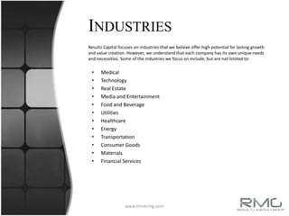Private and Public Restructuring ManagementHuman Capital Management