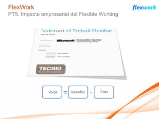 FlexWork
PT5. Impacte empresarial del Flexible Working
 
