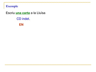Exemple Escriu  una carta  a la Lluïsa CD indet .   EN 