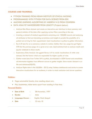 Resume Data Analyst | PDF
