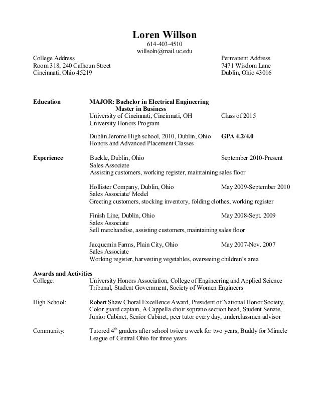 finish line resume