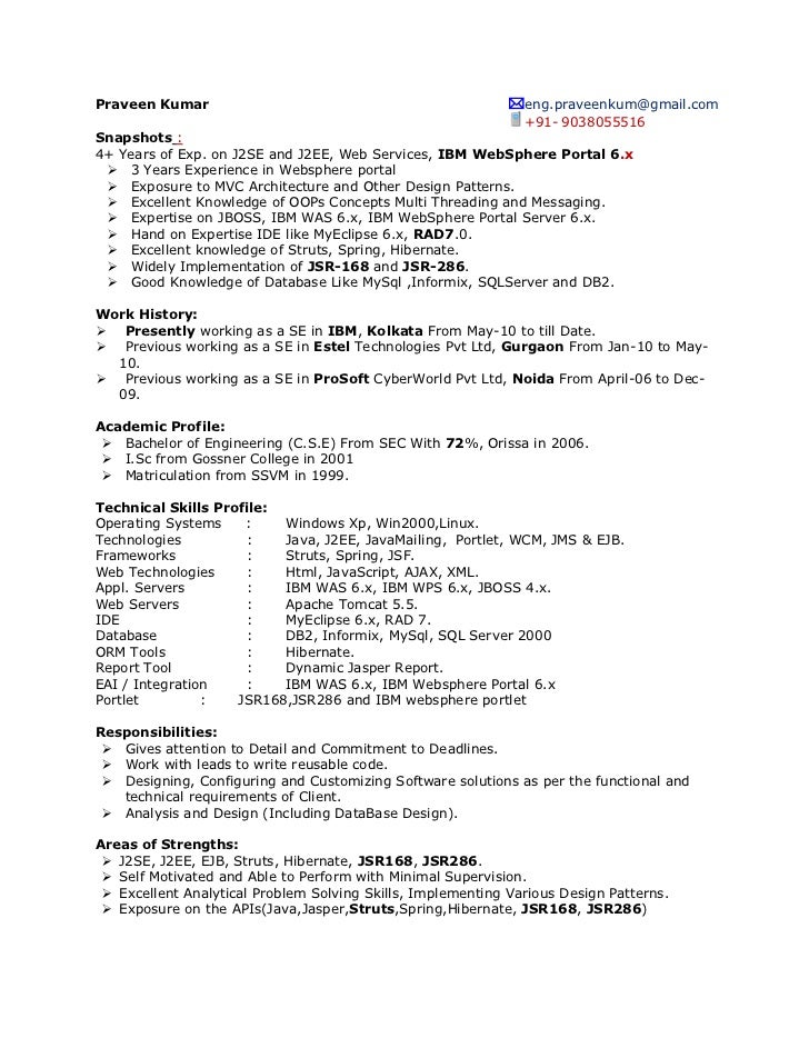 resume detail