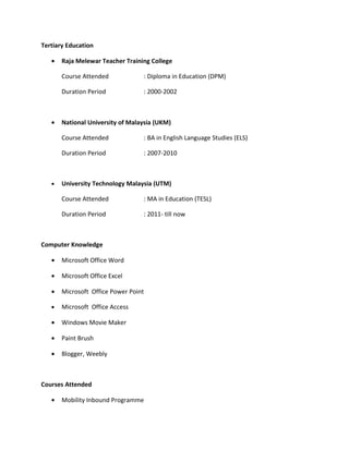 Resume