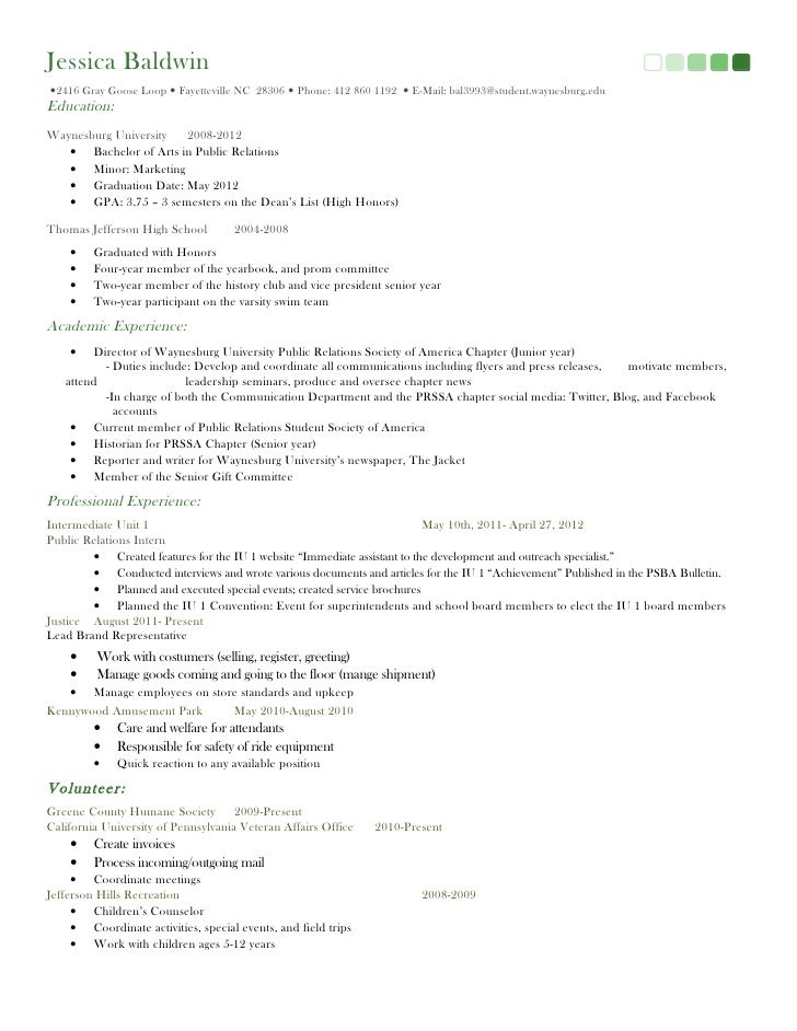 resume thomas jefferson resume