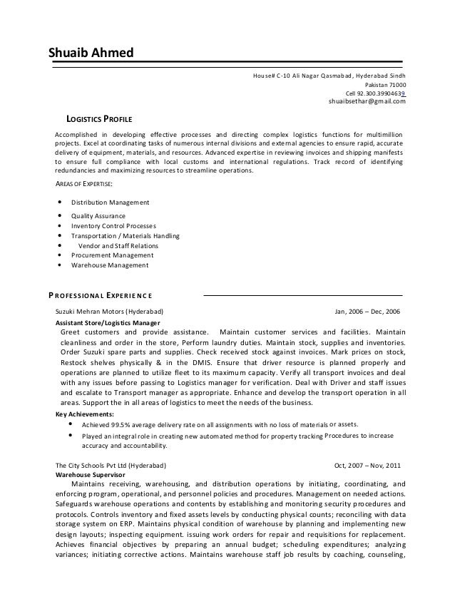 fleet management resume