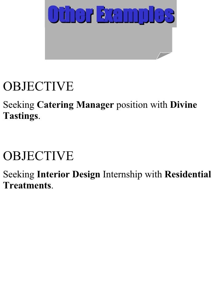 interior design resume objective