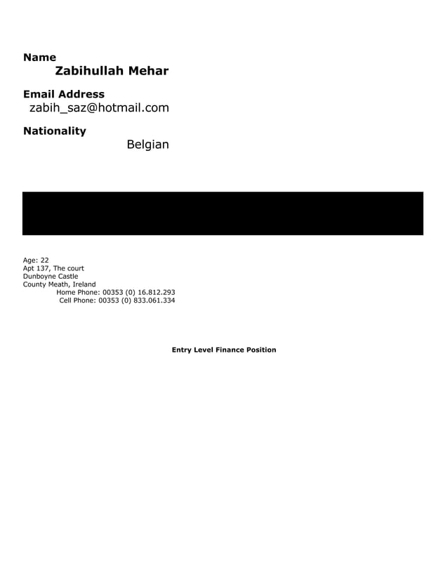 Resume pdf