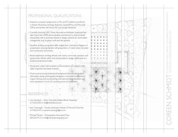 landscape design resumes
