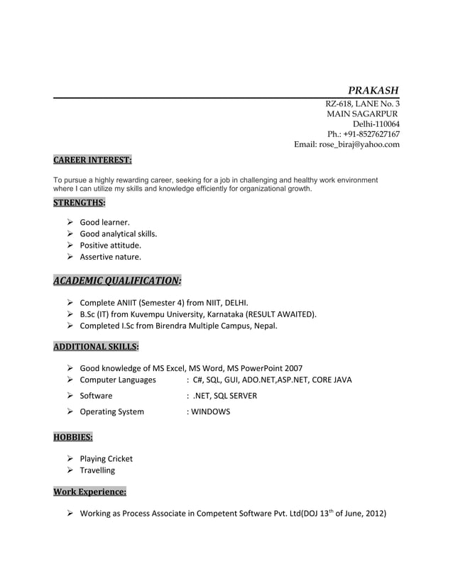 My Resume | PDF