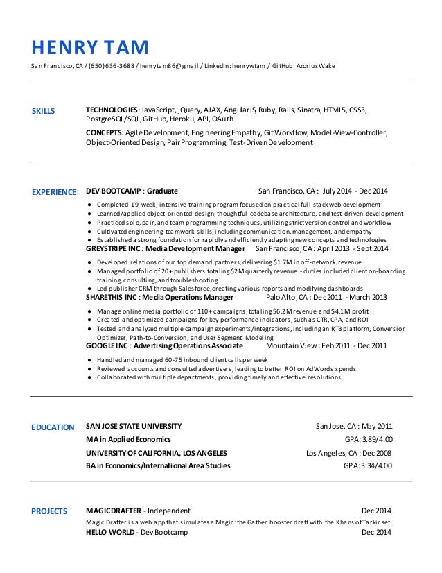 resume